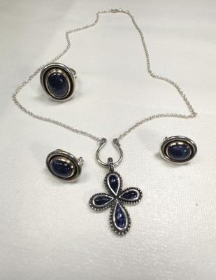 Avery necklace earrings & ring