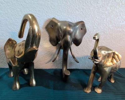 Brass elephants