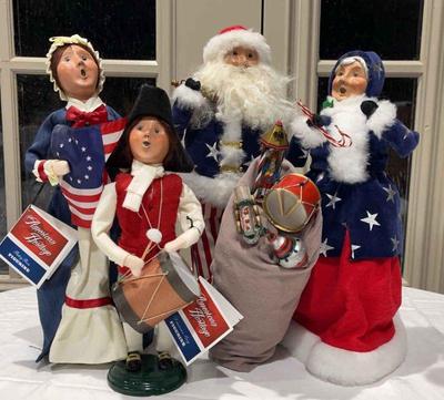 Byers choice carolers patriotic theme