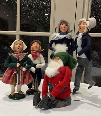 Byers choice carolers ice skaters