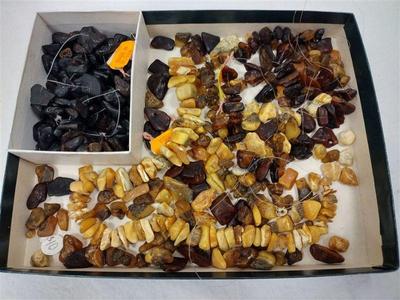 RAW AMBER BEADE INCLUDING BLACK