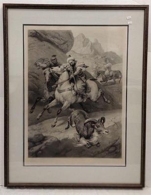 ETCHING AFTER A HORACE VERNET PAINTING 