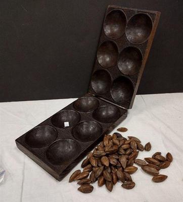 Carved Mancala game