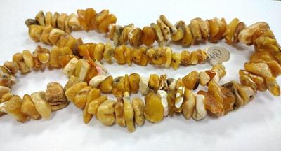 String of butterscotch amber