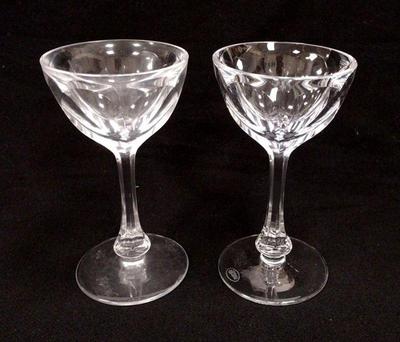 Moser crystal goblets