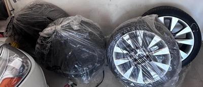 1 Season Used Winter Tires with rims.  Available for pre-sale