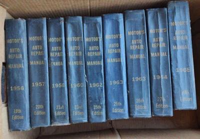 Motor auto repair manuals