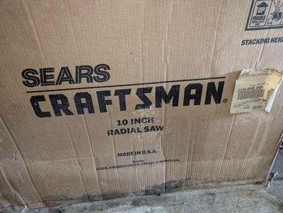 Sears craftsman 10 radial saw