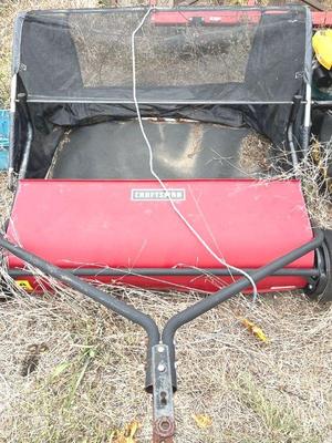 Craftsman high speed tow lawn sweeper