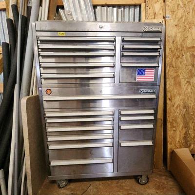 Kobalt stainless tool cabinet