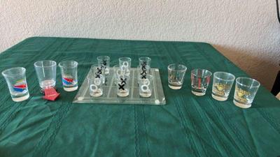 Tic tac toe shot glass game plus more
