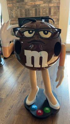 Ms brown m m candy statue display