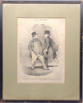 Honore Daumier Signed Lithograph