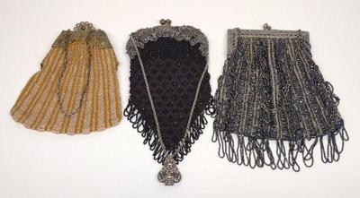 3 Antique Art Nouveau & Art Deco Beaded Purses