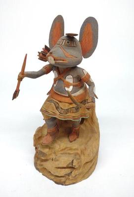 Coolidge Roy Jr Hopi Kachina Doll "Warrior Mouse"