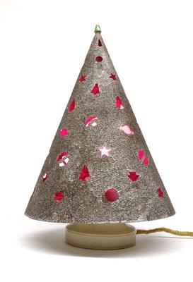 1930's Noma Cheer-O-Lite Metal Christmas Tree Lamp