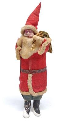 Antique German Paper Mache Santa Figure