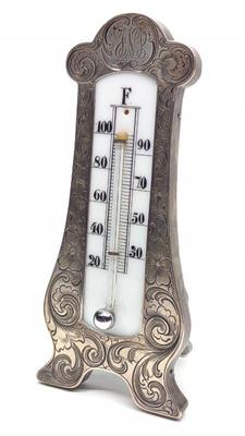 Sale Photo Thumbnail #16: Lebkuecher & Co Sterling Silver Thermometer