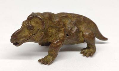 Edmund Lanier Bronze Signed Dinosaur Sculpture