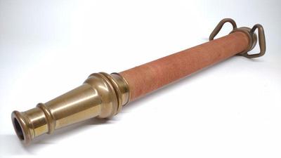 Vintage 30" Large Red Wrapped Fire Nozzle