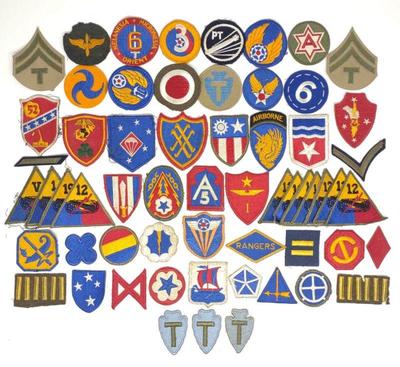 (60) US WWII Insignia Patches