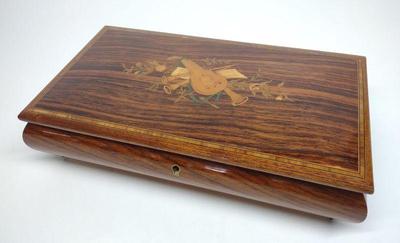 Italian Inlaid Music Jewelry Box w/ Reuge Movement