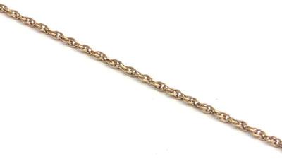 14K Yellow Gold Twist Rope Necklace (20" Long)