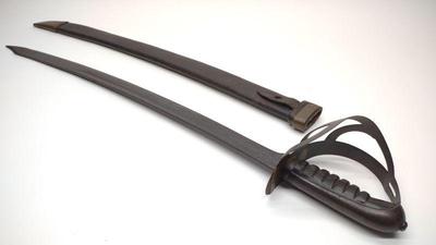 WW2 Dutch Klewang Naval Cutlass & Scabbard