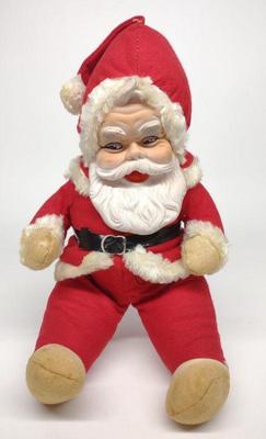 Vintage Rushton Santa Figure Christmas Decoration