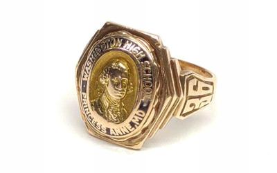 1936 10K Gold Washington High School Class Ring