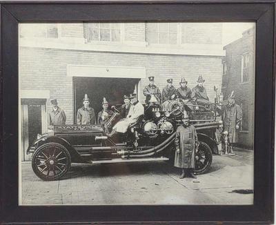 Antique 1920's Photograph of Hyattsville Fire Dept