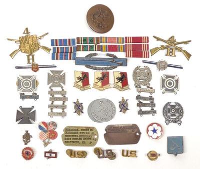 Lot Of 44 WWII Insignia Pins