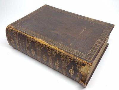 Antique 1846 The Illuminated Bible