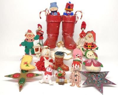 (27) Vintage Christmas Ornaments & Decorations