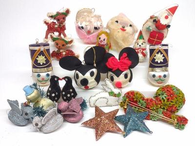 (22) Vintage Japan Figural Christmas Ornaments