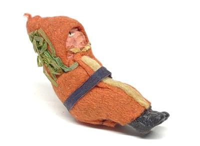 Antique German Paper Mache Santa Figurine