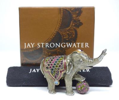 Jay Strongwater Elephant Pill Box