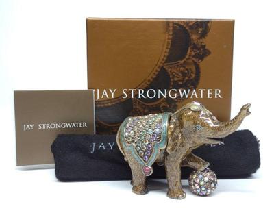 Jay Strongwater Elephant Pill Box