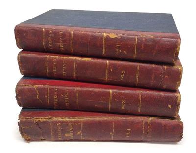 1829 Writings Of Thomas Jefferson Vol.1-4 Books