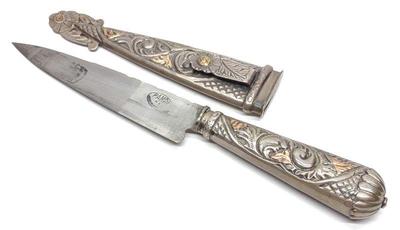 Argentina .800 Silver 10K Gaucho Dagger & Scabbard
