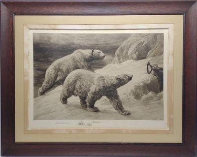 Herbert Dicksee Signed "In the Silent North" 1903