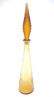 MCM Amber Genie Bottle Decanter