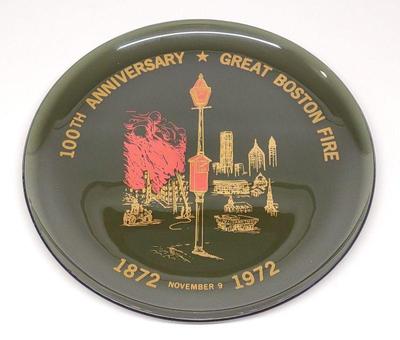 100th Anniversary Of The Boston Fire 1872 Plate