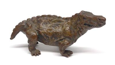 Edmund Lanier Miniature Bronze Dinosaur Sculpture