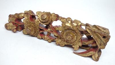 Antique Chinese Gilt Wood Architectural Element