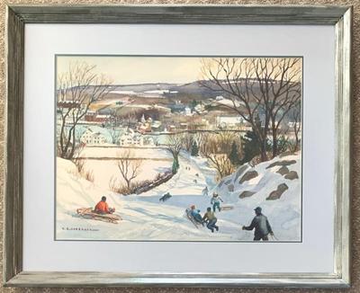 Yngve Soderberg, w/, “ Mystic in Winter” 17 x 23” sight