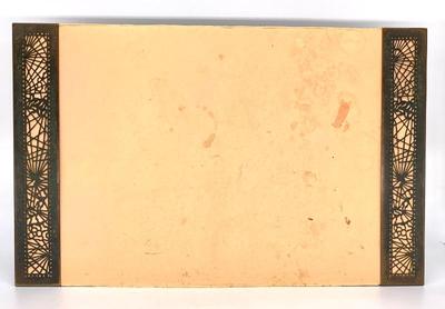 Antique Tiffany Pine Needle desk blotter  ends untouched finish
