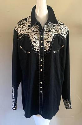 Embroidered cowboy/ rodeo shirt Scully