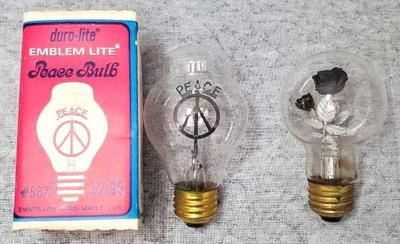 Duro lite emblem peace sign and flower optic light bulbs
