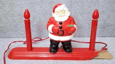 Sale Photo Thumbnail #30: Mid century royal light up candolier santa